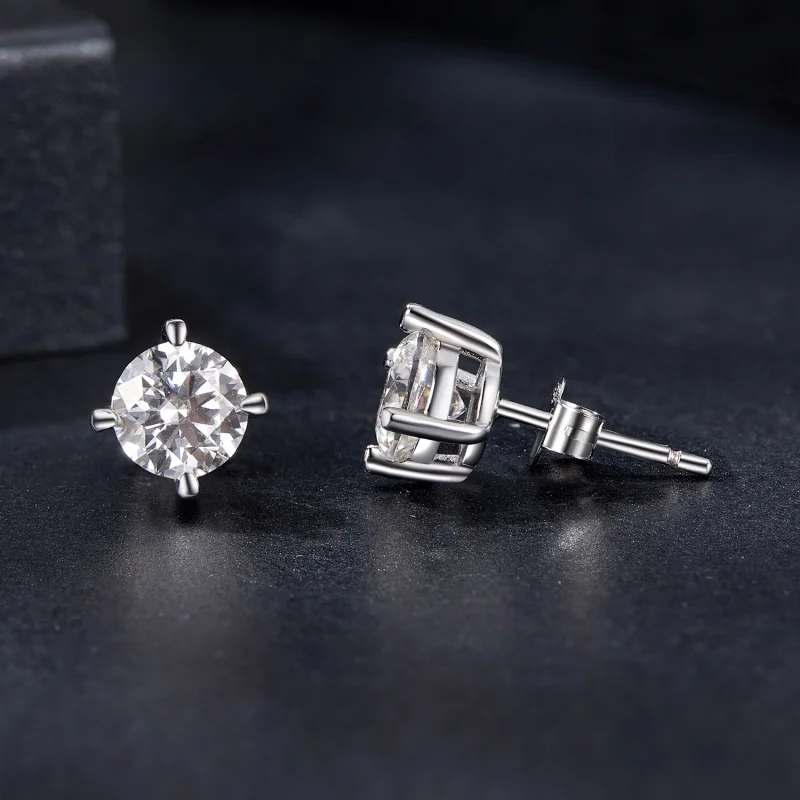 (Bild für) PANDORA Stil 1ct Moissanit Ohrringe - MSE038-L - Ansicht 4