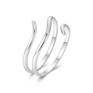 (Bild für) PANDORA-Stil Mehrschichtiger einfacher offener Ring - SCR1040-E