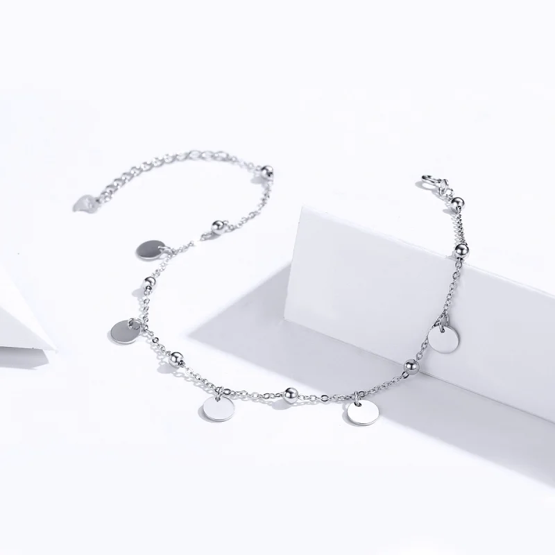 (Bild für) Pandora Style Silber Fußkettchen „The Memory“. - SCT011 - Ansicht 4