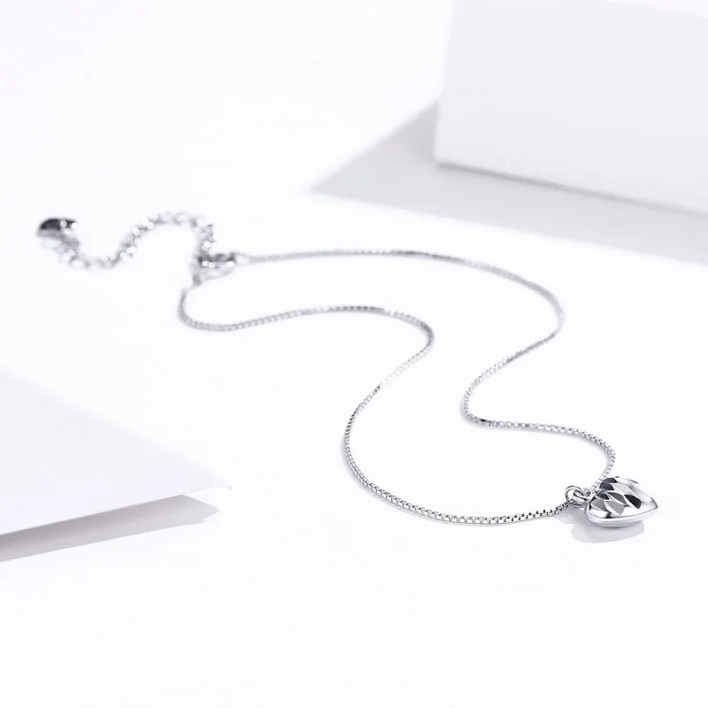 (Bild für) Schönes Liebes-Fußkettchen im Pandora-Stil aus Silber - SCT013 - Ansicht 4