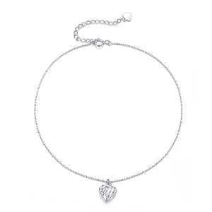 (Bild für) Schönes Liebes-Fußkettchen im Pandora-Stil aus Silber - SCT013