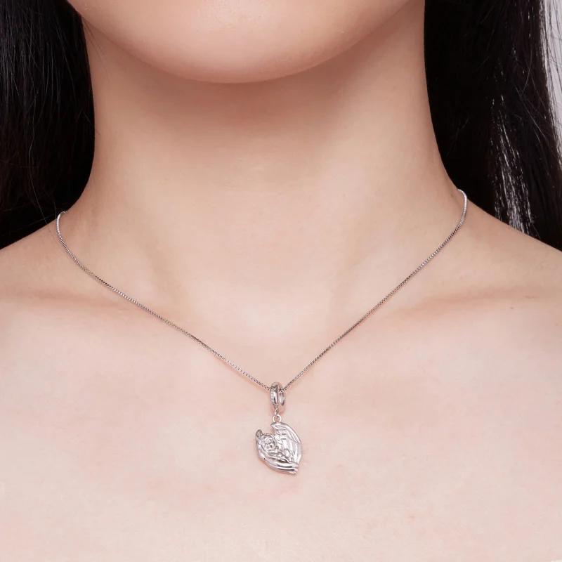 (Bild für) Charm-Anhänger „Engelbaby“ im Pandora-Stil - BSC851 - Ansicht 6