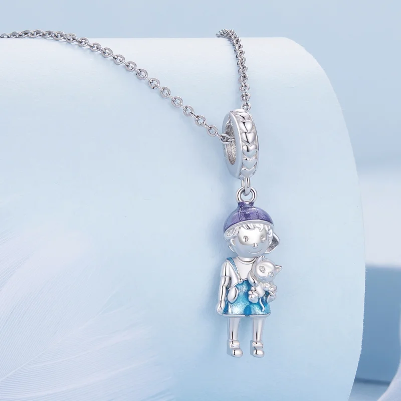(Bild für) Charm-Anhänger „Kleiner Junge“ im Pandora-Stil - BSC877 - Ansicht 2