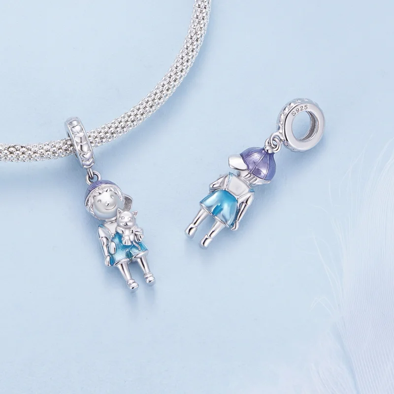 (Bild für) Charm-Anhänger „Kleiner Junge“ im Pandora-Stil - BSC877 - Ansicht 4