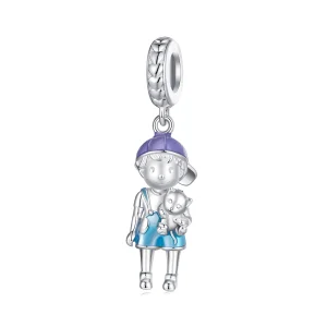 (Bild für) Charm-Anhänger „Kleiner Junge“ im Pandora-Stil - BSC877