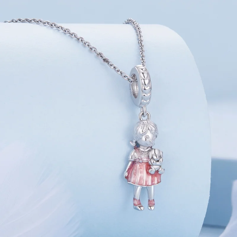 (Bild für) Charm-Anhänger „Kleines Mädchen“ im Pandora-Stil - BSC878 - Ansicht 2