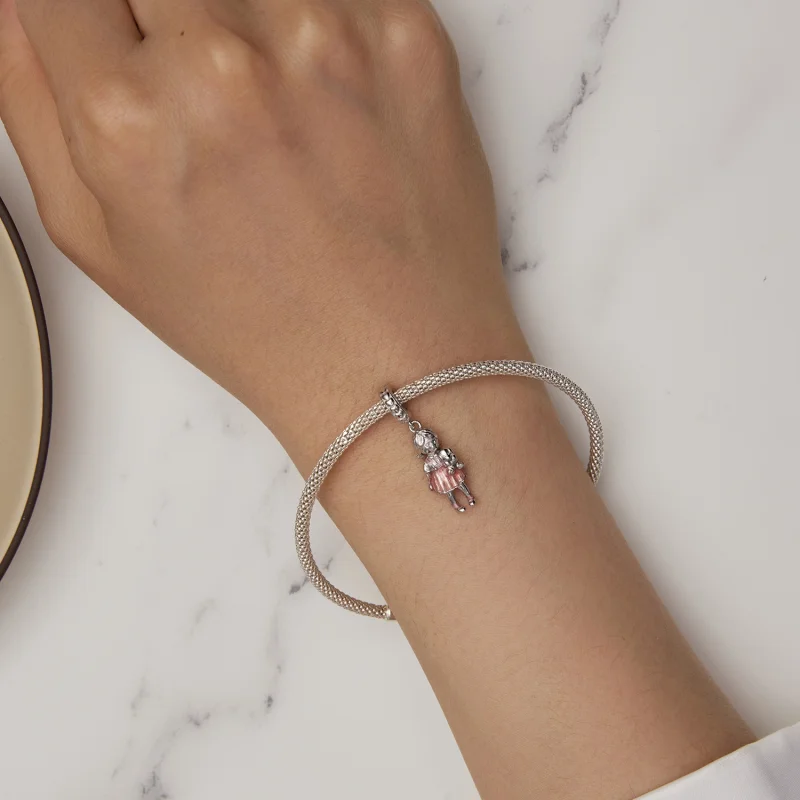 (Bild für) Charm-Anhänger „Kleines Mädchen“ im Pandora-Stil - BSC878 - Ansicht 5