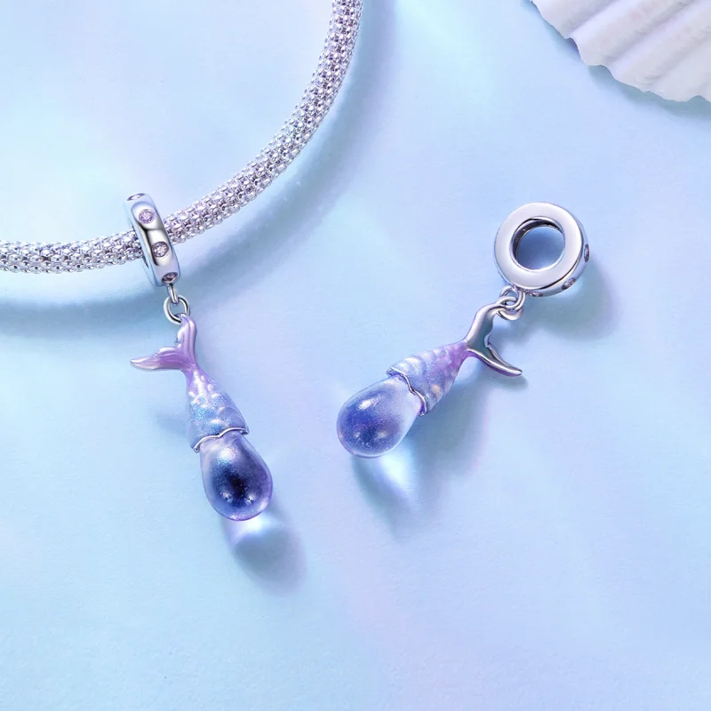 (Bild für) Charm-Anhänger „Meerjungfrauentränen“ im Pandora-Stil - BSC874 - Ansicht 4