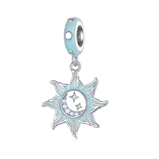 (Bild für) Charm-Anhänger „Sonne und Mond“ im Pandora-Stil - BSC855