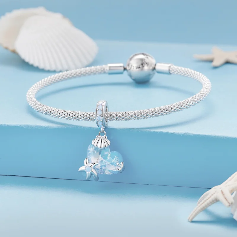 (Bild für) Charm-Anhänger „Unterwasserwelt“ im Pandora-Stil - BSC869 - Ansicht 3