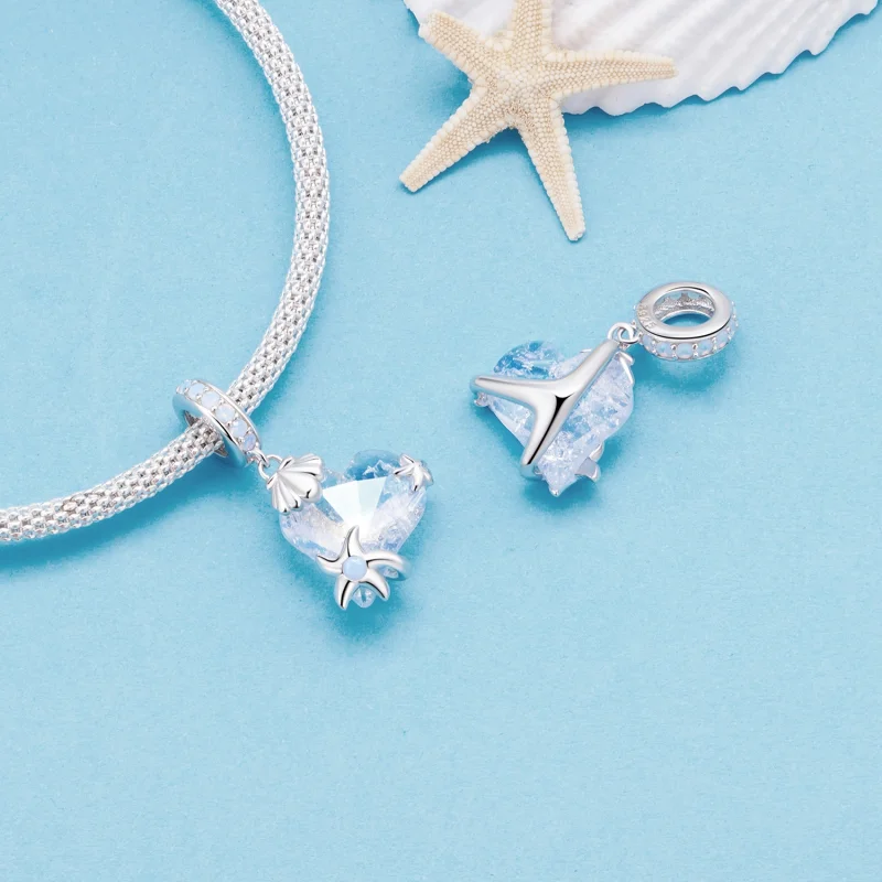 (Bild für) Charm-Anhänger „Unterwasserwelt“ im Pandora-Stil - BSC869 - Ansicht 4