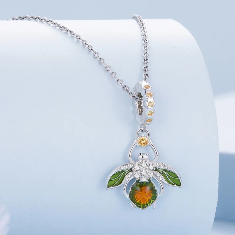 (Bild für) Charm-Anhänger „Zitrone Biene“ im Pandora-Stil - BSC882 - Ansicht 2
