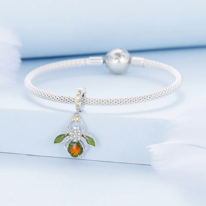 (Bild für) Charm-Anhänger „Zitrone Biene“ im Pandora-Stil - BSC882 - Ansicht 3