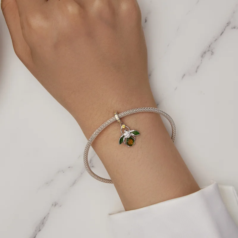 (Bild für) Charm-Anhänger „Zitrone Biene“ im Pandora-Stil - BSC882 - Ansicht 5