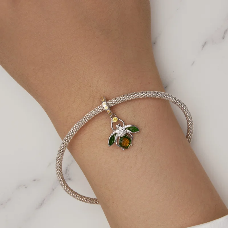 (Bild für) Charm-Anhänger „Zitrone Biene“ im Pandora-Stil - BSC882 - Ansicht 6