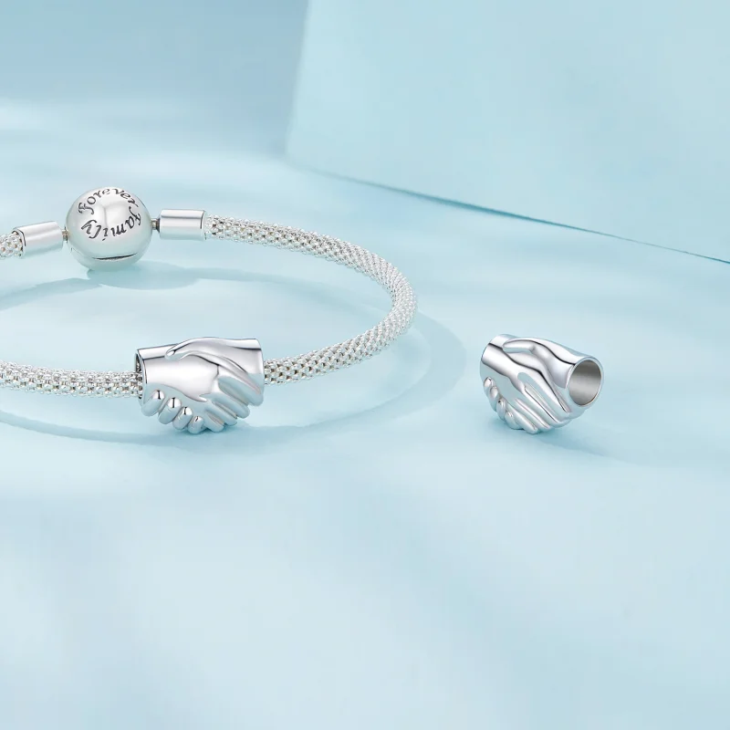 (Bild für) Charm „Hände schütteln“ im Pandora-Stil - SCC2521 - Ansicht 4