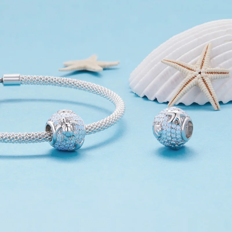 (Bild für) Der Unterwasserwelt-Charm im Pandora-Stil - BSC868 - Ansicht 4