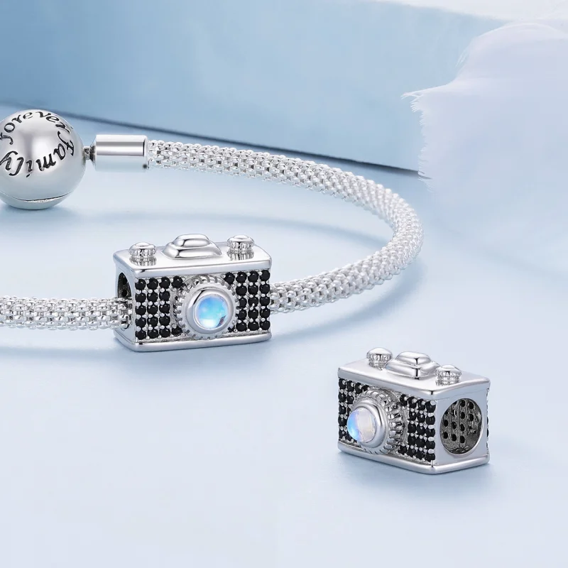 (Bild für) Erinnerungskamera-Charm im Pandora-Stil - BSC852 - Ansicht 4