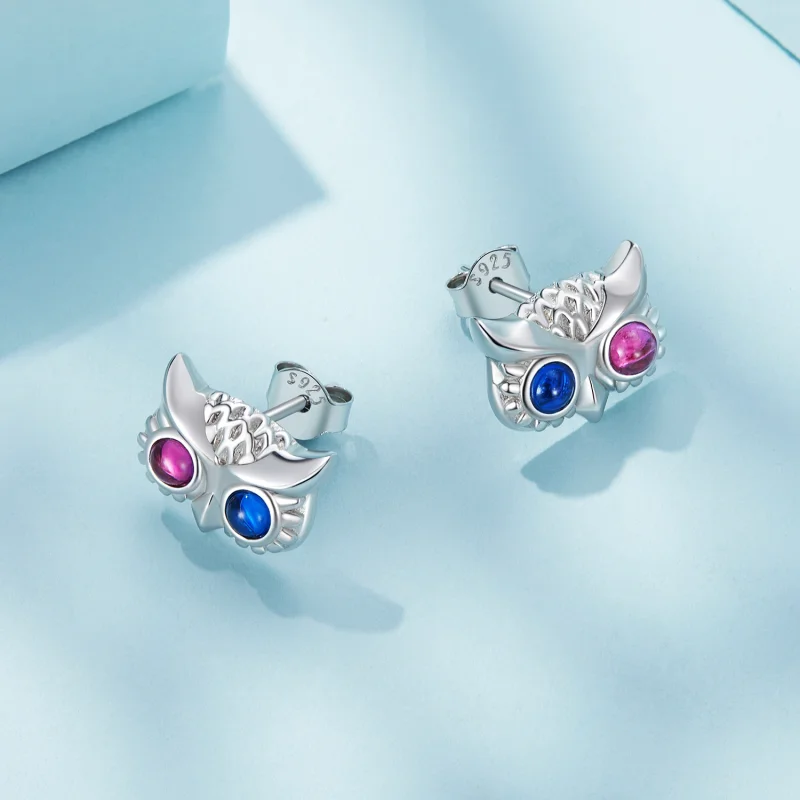 (Bild für) Eulen-Ohrstecker im Pandora-Stil - SCE1602 - Ansicht 4