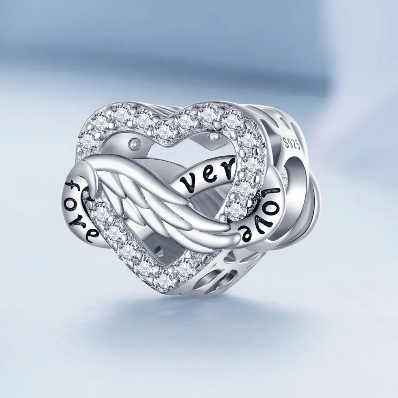 (Bild für) Ewiges Herz-Charm im Pandora-Stil - BSC853 - Ansicht 2