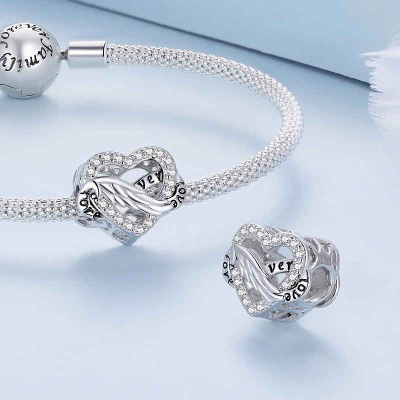 (Bild für) Ewiges Herz-Charm im Pandora-Stil - BSC853 - Ansicht 4