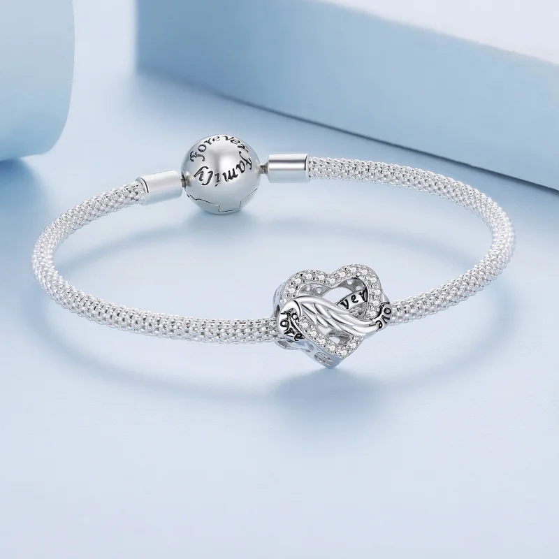 (Bild für) Ewiges Herz-Charm im Pandora-Stil - BSC853 - Ansicht 5
