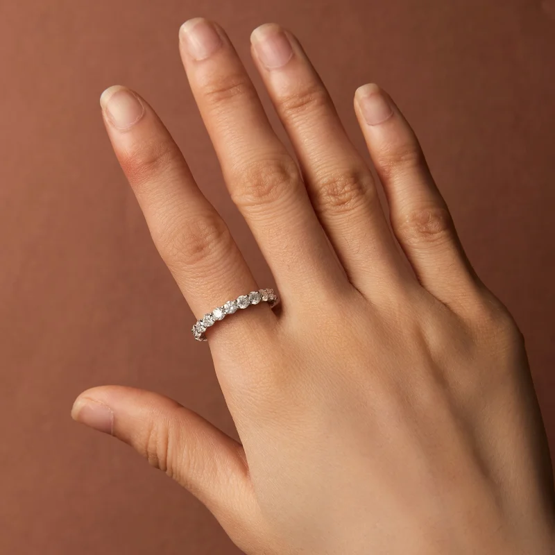 (Bild für) Feiner Moissanit-Ring im Pandora-Stil - MSR029 - Ansicht 6