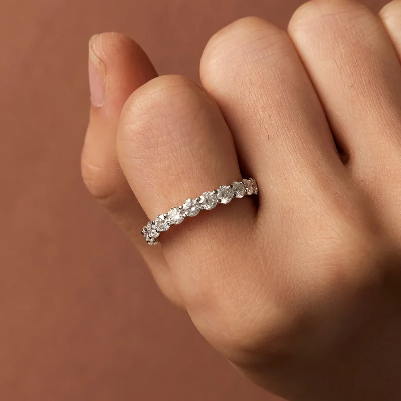 (Bild für) Feiner Moissanit-Ring im Pandora-Stil - MSR029 - Ansicht 7
