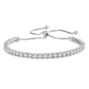 (Bild für) Feines Moissanit-Armband im Pandora-Stil - MSB005