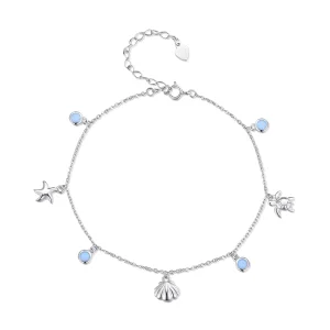 (Bild für) Fußkettchen „Summer Ocean“ im Pandora-Stil - BST006