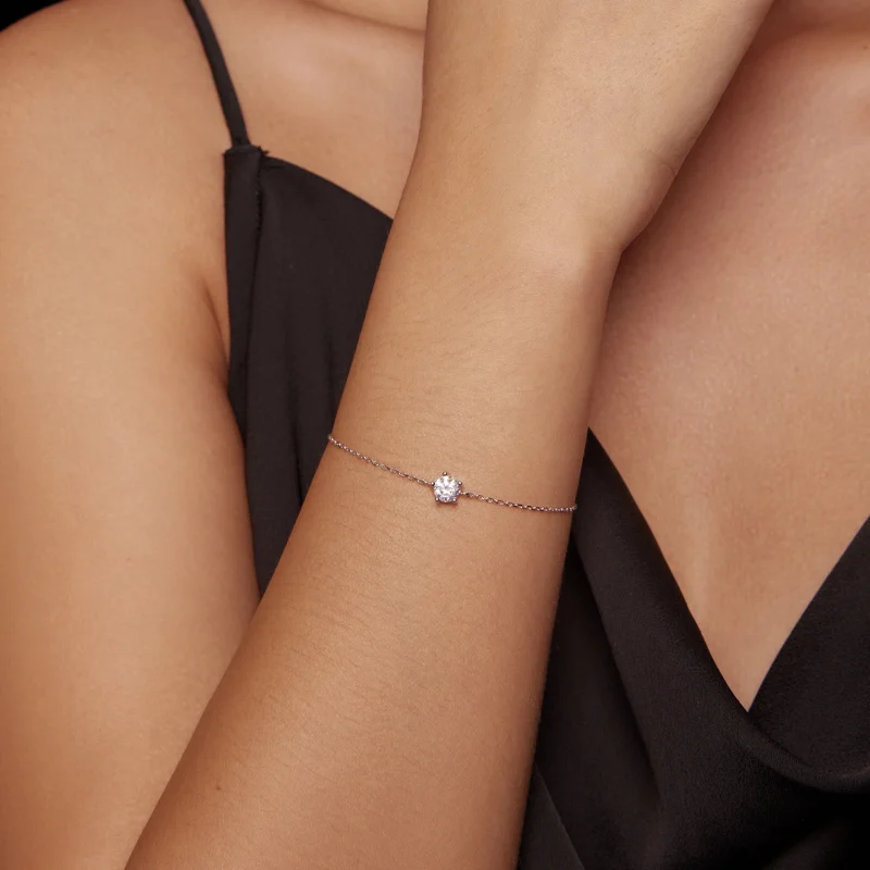 (Bild für) Funkelndes Moissanit-Armband im Pandora-Stil - MSB001 - Ansicht 5