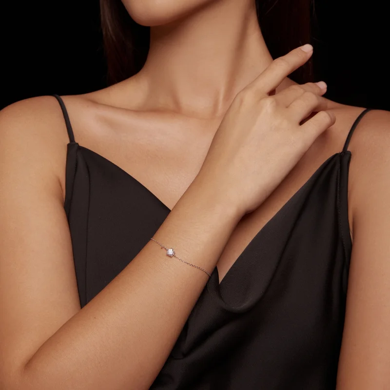 (Bild für) Funkelndes Moissanit-Armband im Pandora-Stil - MSB001 - Ansicht 6