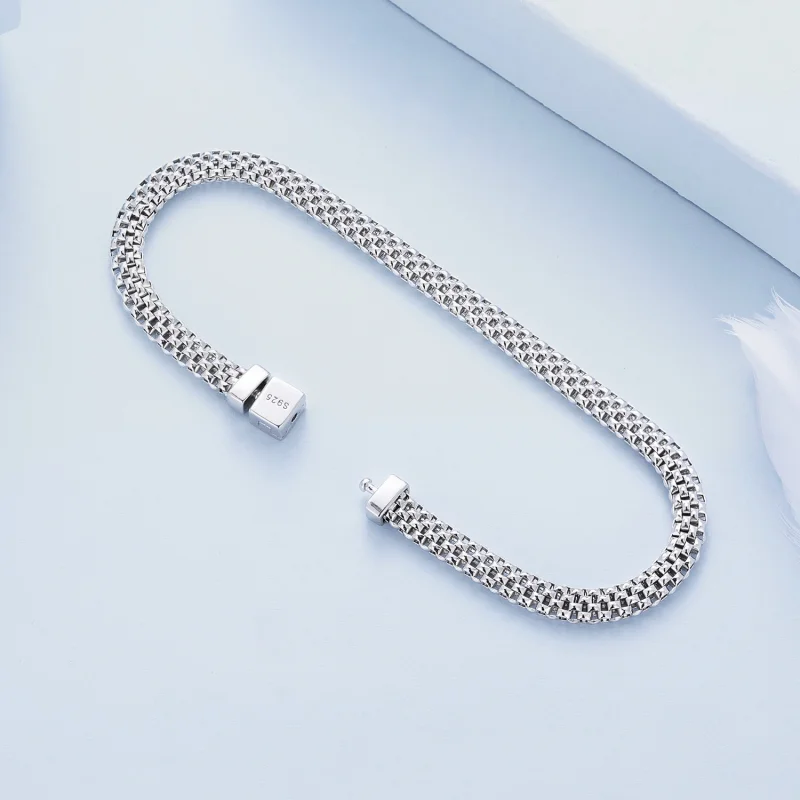 (Bild für) Geflochtenes Kettenarmband im Pandora-Stil - BSB124 - Ansicht 4