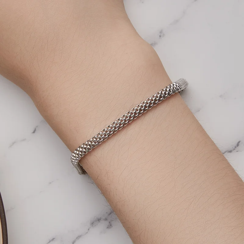 (Bild für) Geflochtenes Kettenarmband im Pandora-Stil - BSB124 - Ansicht 5