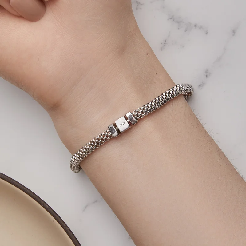 (Bild für) Geflochtenes Kettenarmband im Pandora-Stil - BSB124 - Ansicht 6