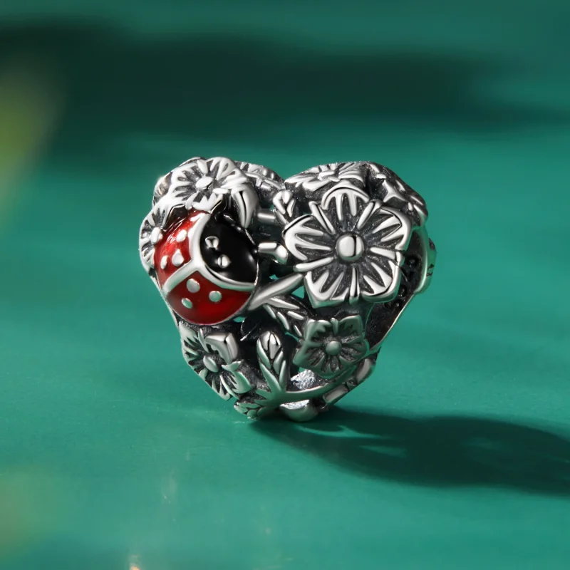 (Bild für) Glücks-Marienkäfer-Charm im Pandora-Stil - SCC2524 - Ansicht 2