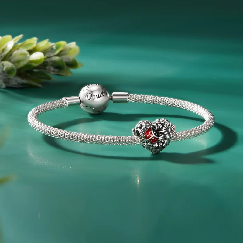 (Bild für) Glücks-Marienkäfer-Charm im Pandora-Stil - SCC2524 - Ansicht 5