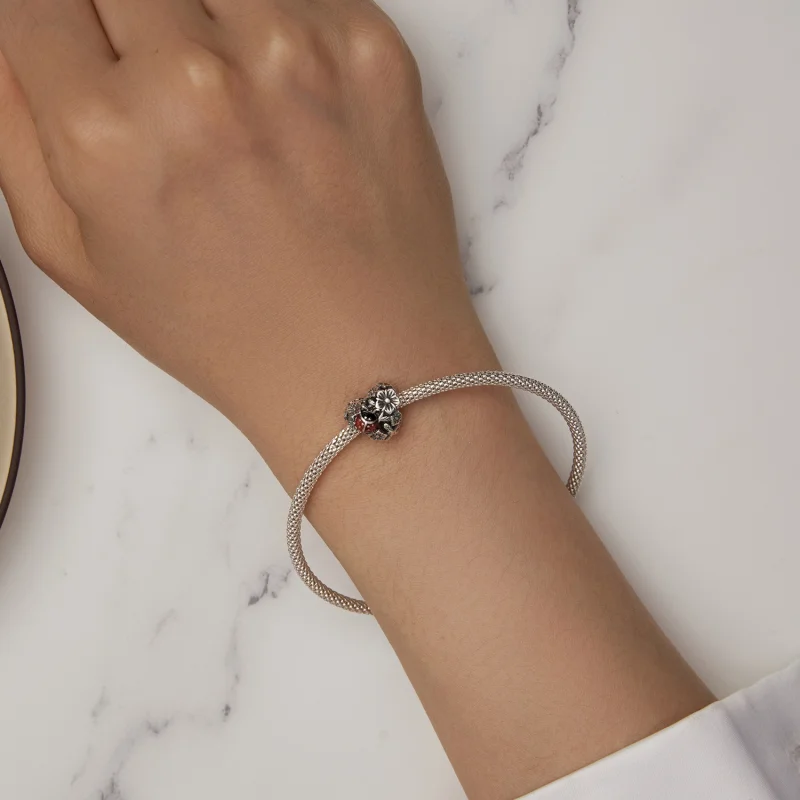 (Bild für) Glücks-Marienkäfer-Charm im Pandora-Stil - SCC2524 - Ansicht 6