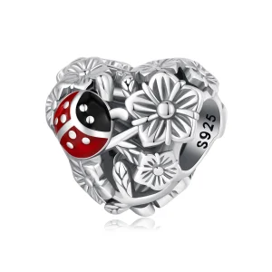 (Bild für) Glücks-Marienkäfer-Charm im Pandora-Stil - SCC2524