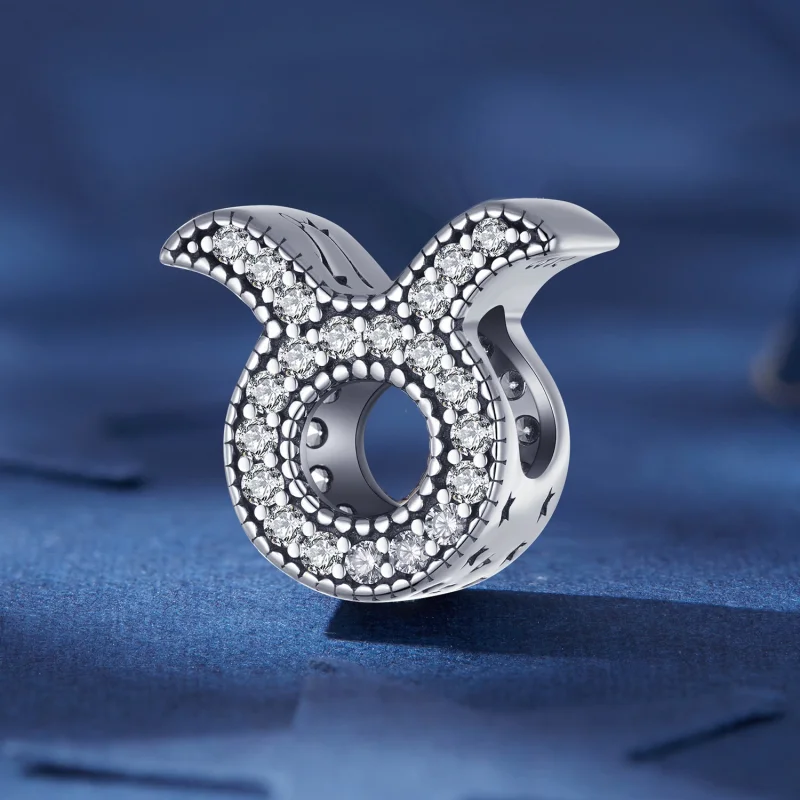 (Bild für) Glücksbringer-Sternzeichen-Charm „Stier“ im Pandora-Stil - SCC2516-2 - Ansicht 2