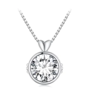 (Bild für) Halskette im Pandora-Stil mit 1 Karat Moissanit - MSN013