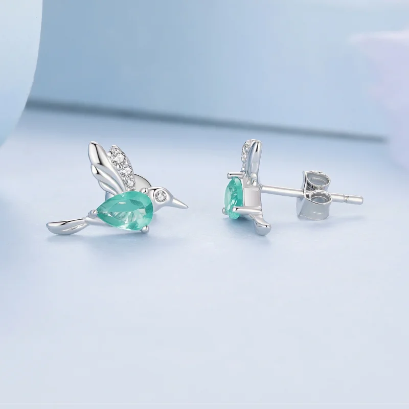 (Bild für) Kolibri-Ohrstecker im Pandora-Stil - BSE849 - Ansicht 3