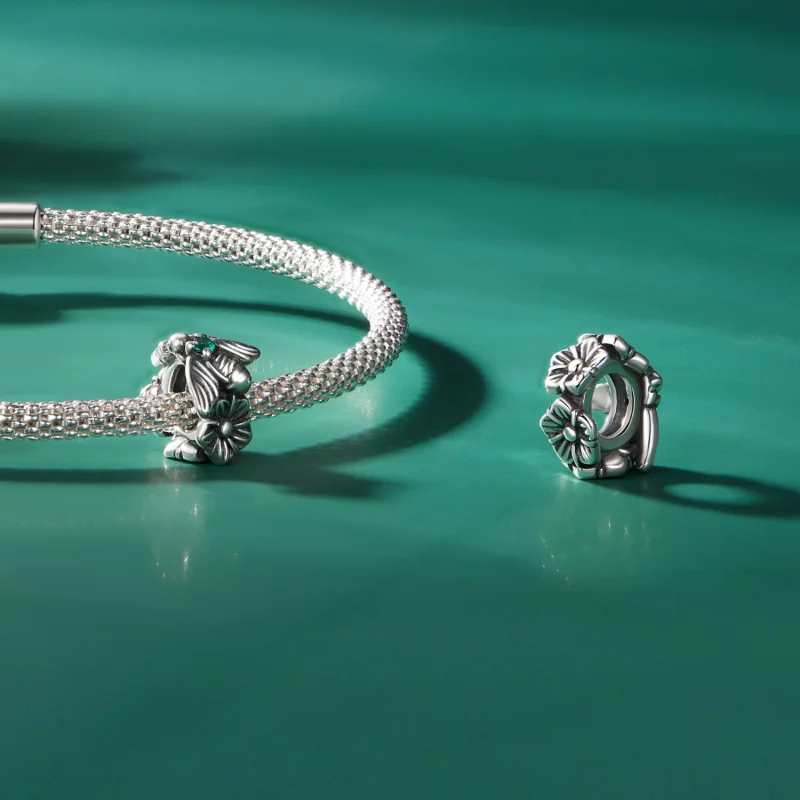 (Bild für) Lucky Bee Spacer-Charm im Pandora-Stil - SCC2526 - Ansicht 4