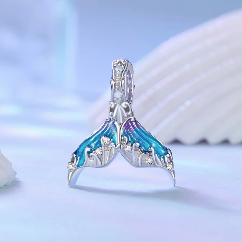 (Bild für) Meerjungfrauenschwanz-Charm im Pandora-Stil - BSC876 - Ansicht 2