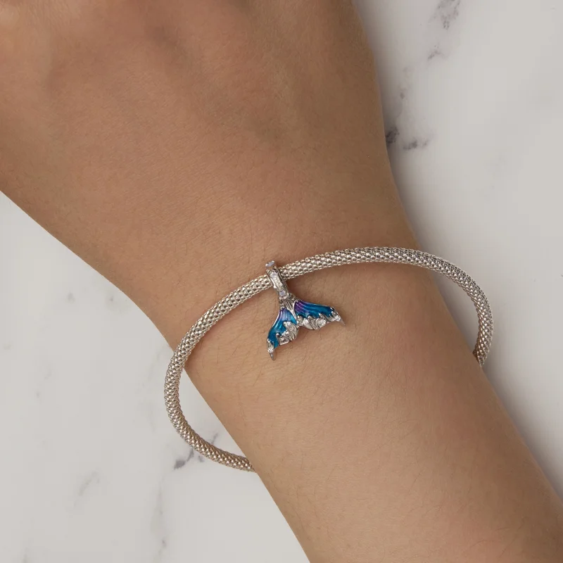 (Bild für) Meerjungfrauenschwanz-Charm im Pandora-Stil - BSC876 - Ansicht 6