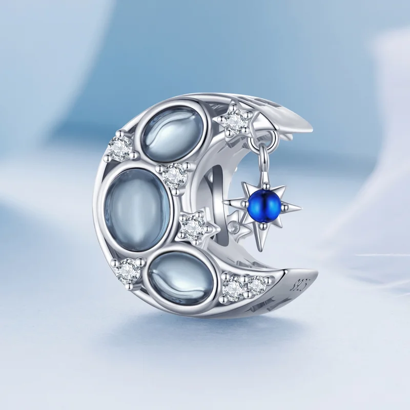 (Bild für) Mond-Charm im Pandora-Stil - BSC872 - Ansicht 2