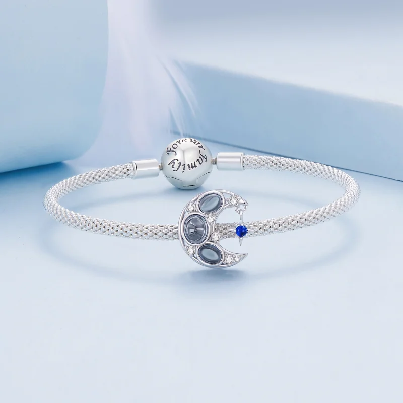 (Bild für) Mond-Charm im Pandora-Stil - BSC872 - Ansicht 5