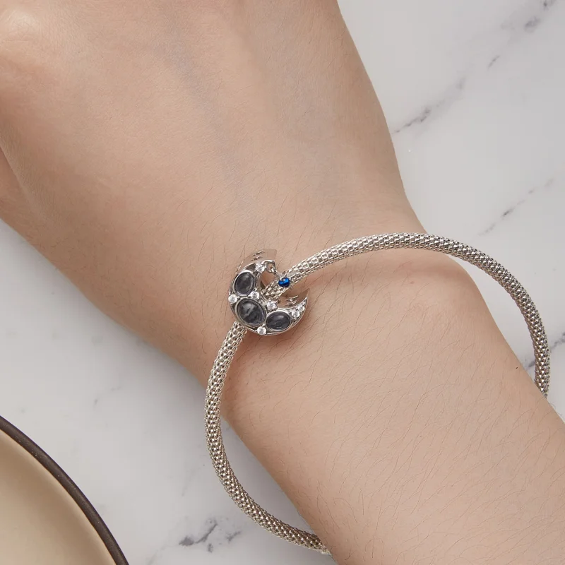 (Bild für) Mond-Charm im Pandora-Stil - BSC872 - Ansicht 7
