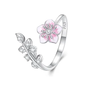 (Bild für) Offener Kirschblüten-Ring im Pandora-Stil - BSR438