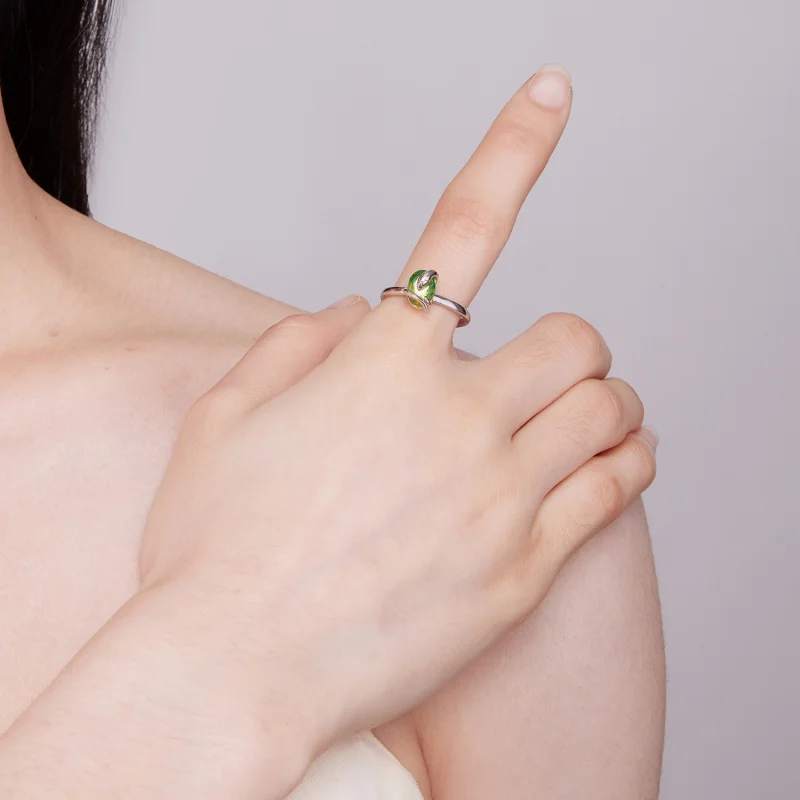 (Bild für) Offener Ring „Kleine Schlange“ im Pandora-Stil - BSR431 - Ansicht 6